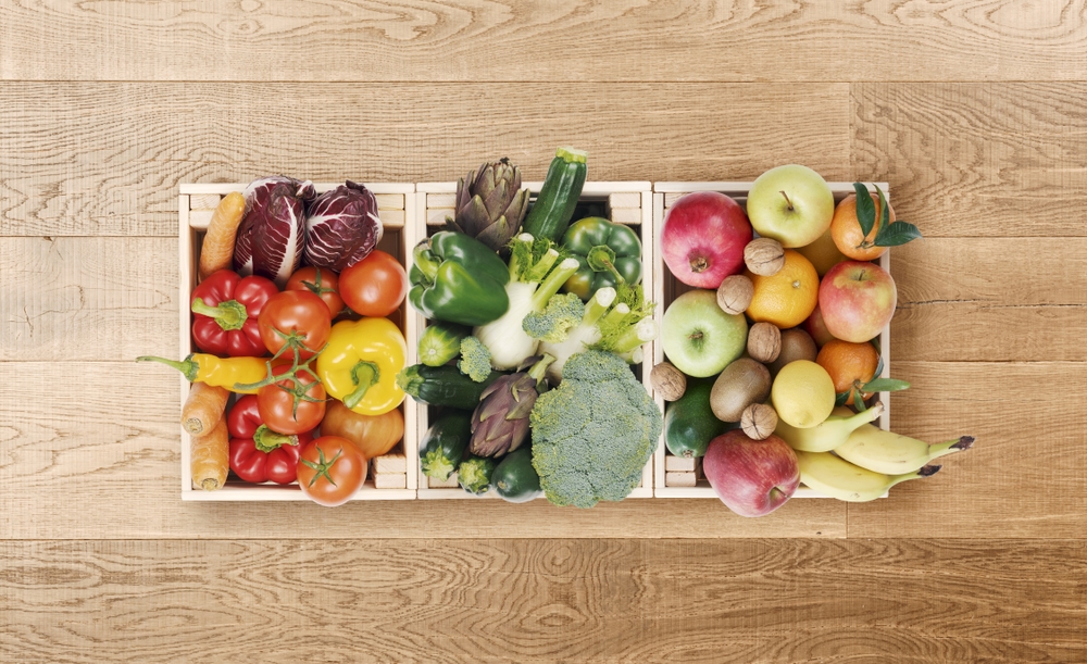 caixotes com frutas, legumes e verduras - gestão de restaurante - Assaí Atacadista
