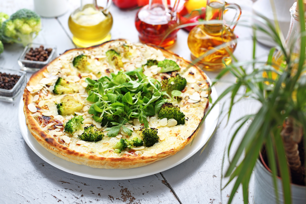 pizza vegetariana de brócolis - Assaí Atacadista