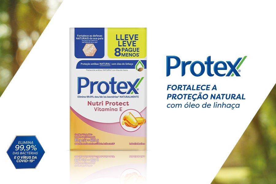 banner da campanha da marca Protex - protex vitamina E - Assaí Atacadista