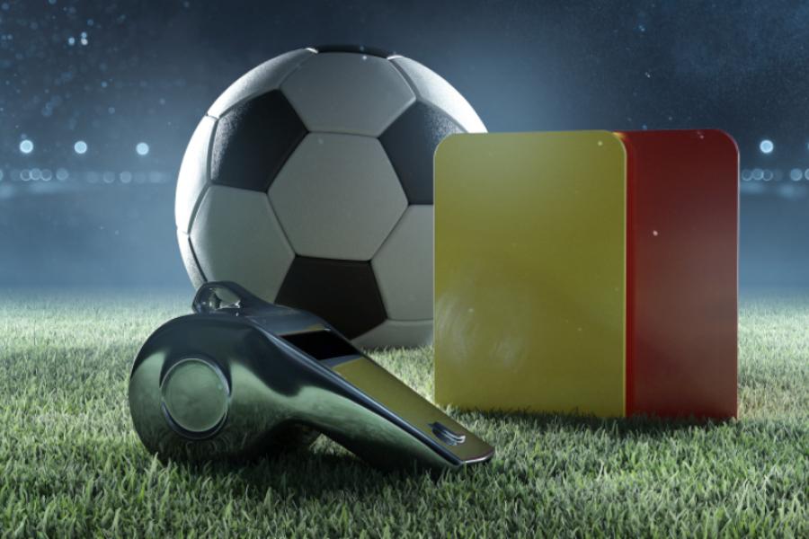 Futebol Dia de Jogo Equipe Amarela X Equipe Vermelha Social Media