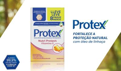 banner da campanha da marca Protex - protex vitamina E - Assaí Atacadista