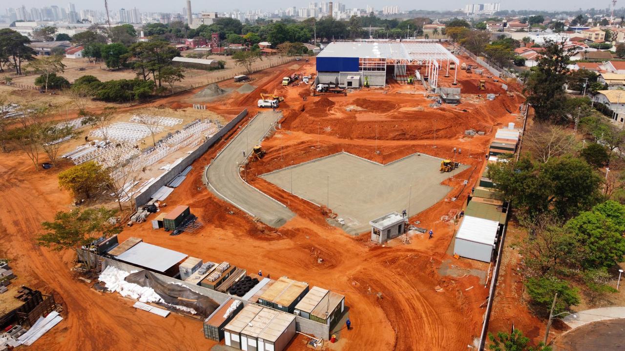 Obra em andamento em São José do Rio Preto, no bairro Jardim Aclimação