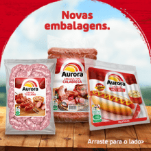 novas embalagens da marca Aurora