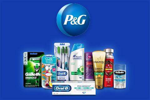 imagem com produtos da marca P&G